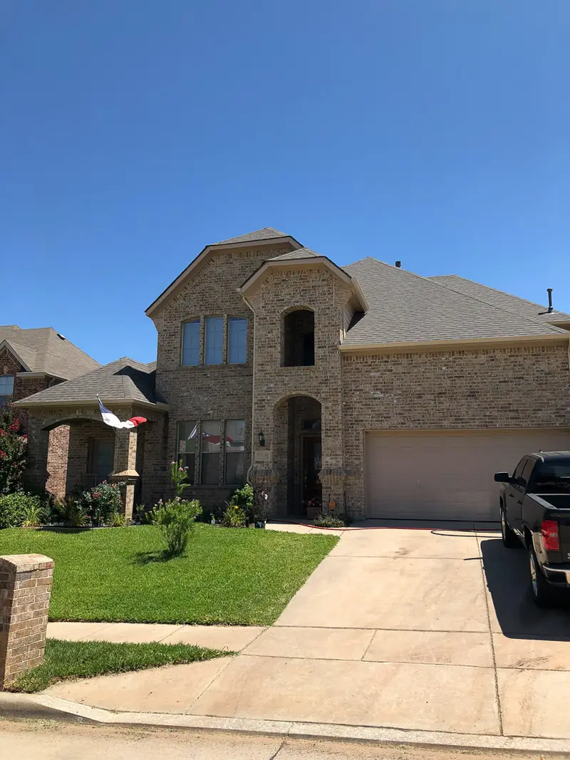 A finished roof replacement by Dimensional Pro Construction