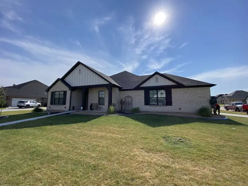 A finished roof replacement by Dimensional Pro Construction