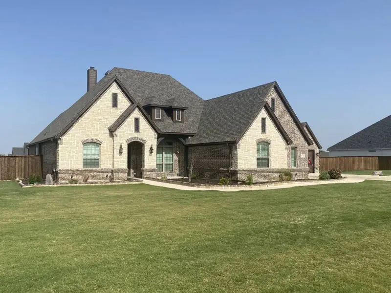 A finished roof replacement by Dimensional Pro Construction