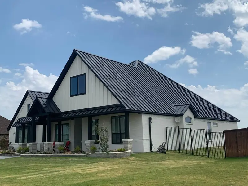 A finished roof replacement by Dimensional Pro Construction
