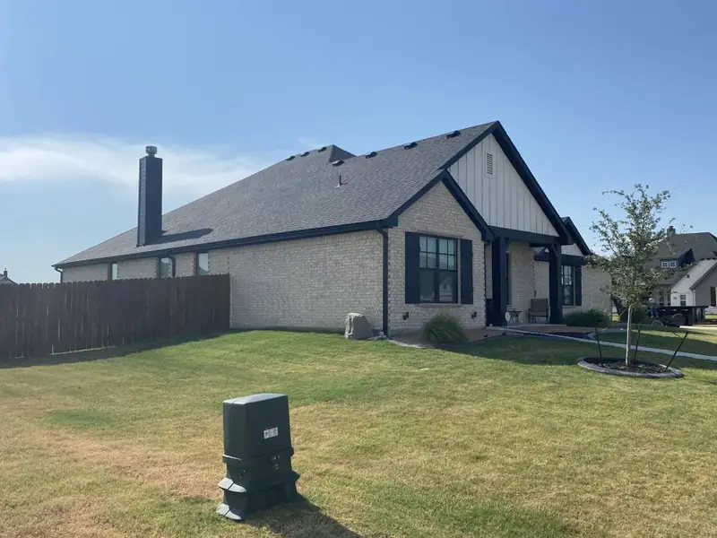 A finished roof replacement by Dimensional Pro Construction