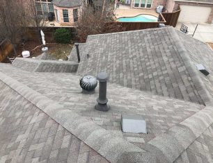 View of asphalt shingle roof