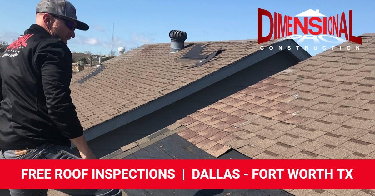 Roof Inspections for Hail, Wind, and Storm Damage in Dallas Fort Worth TX